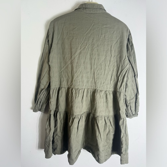 Sage tiered ruffle dress from And Now This size Small
Long Sleeved sundress - Picture 7 of 7